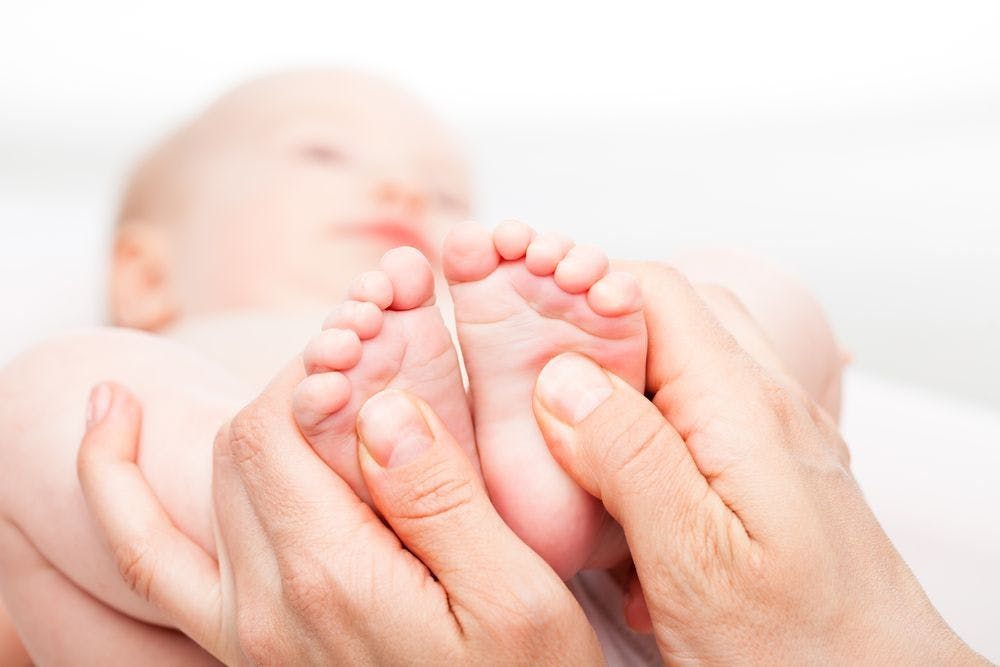 infant baby feet