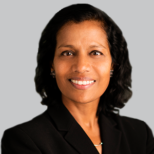 Ponni Subbiah, MD, MPH, senior vice president, global head of medical affairs, and chief medical officer, Acadia Pharmaceuticals