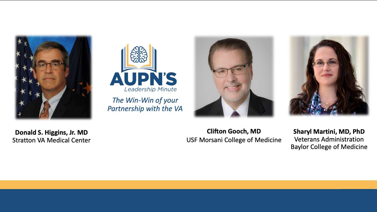 AUPN Leadership Minute Episode 12: The Win-Win of Your Partnership With the VA