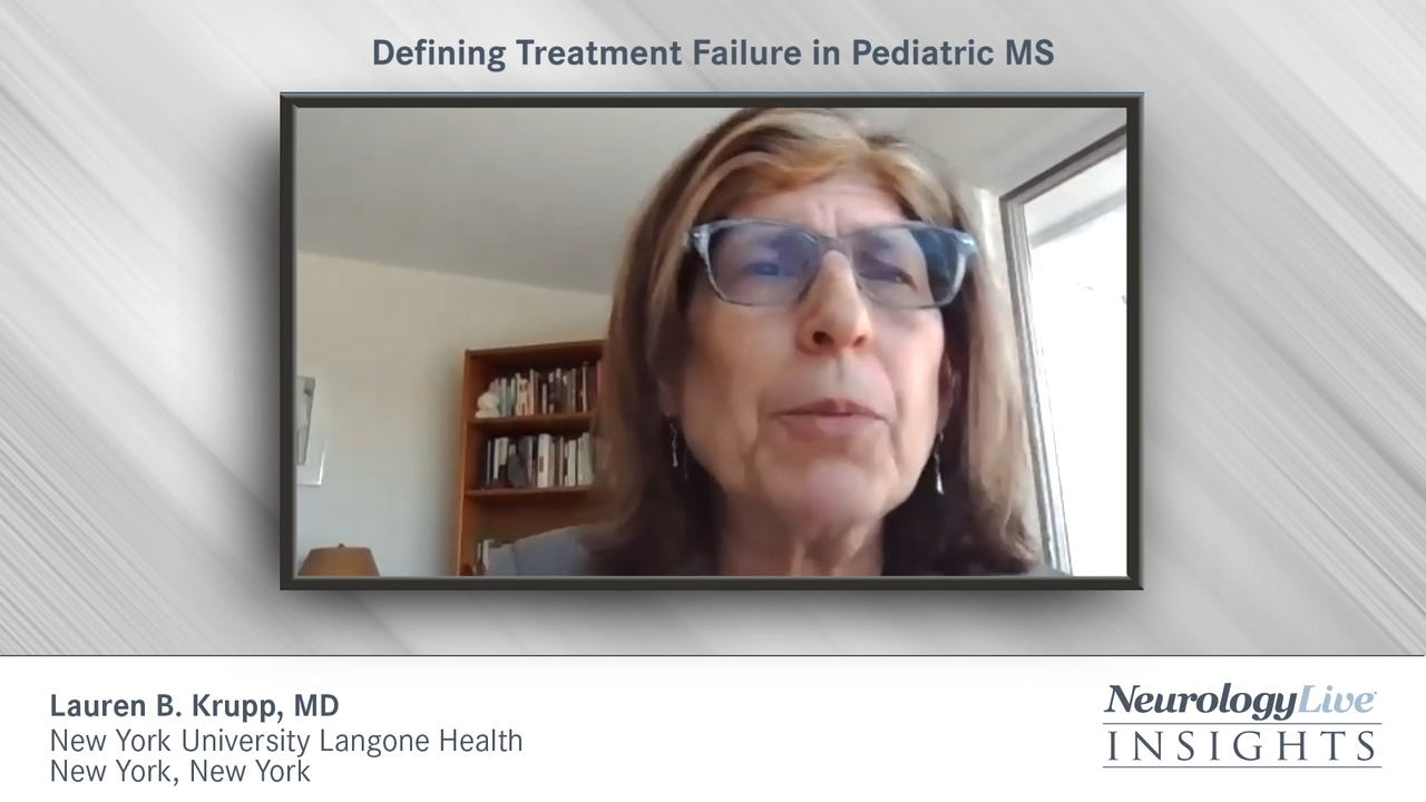 Defining Treatment Failure in Pediatric MS 