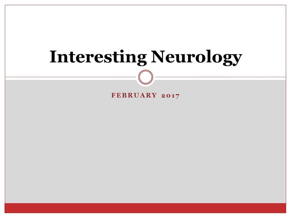 Interesting Neuro: Stroke Risks & Treatment