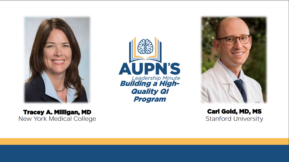AUPN Leadership Minute Episode 35: Building a High-Quality QI Program