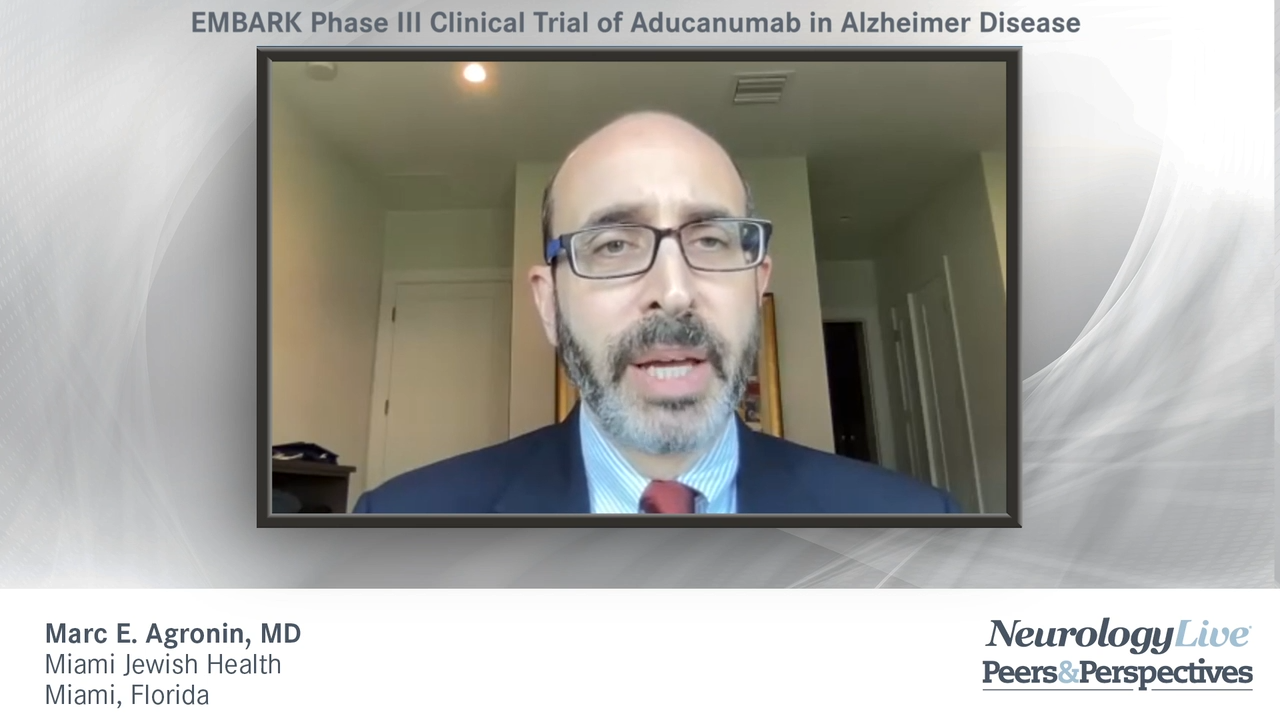 EMBARK Phase III Clinical Trial of Aducanumab in Alzheimer Disease 