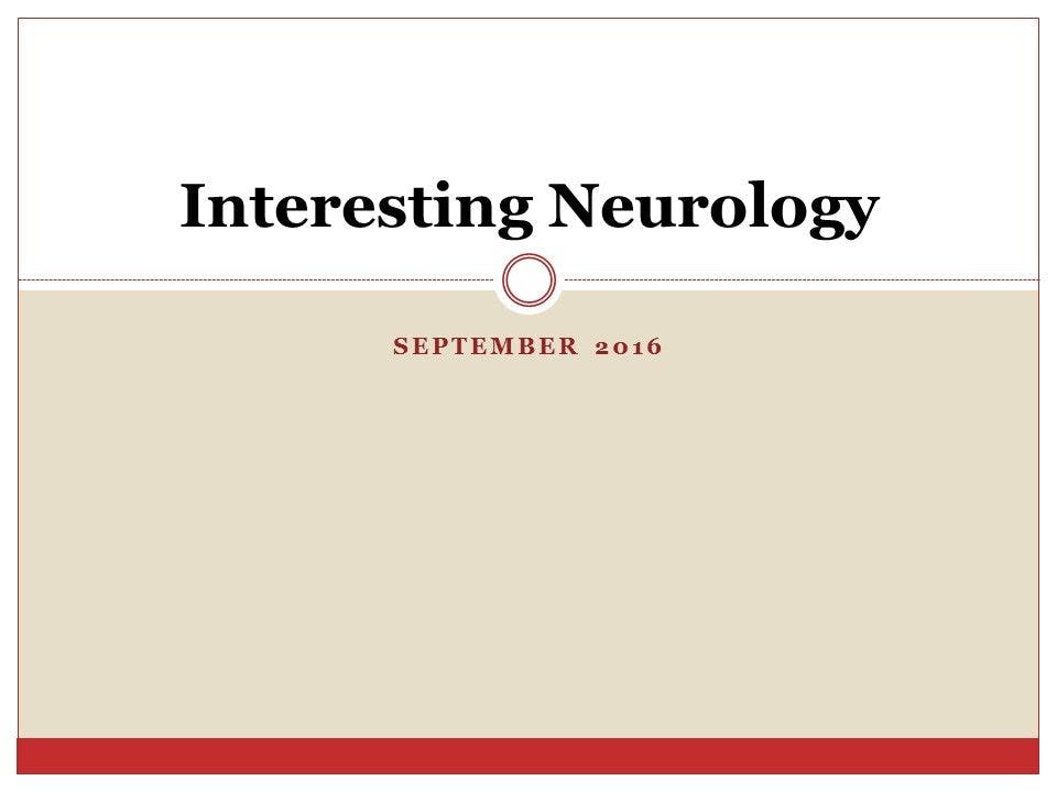 Interesting Neuro: ECTRIMS News & Alzheimer Marker