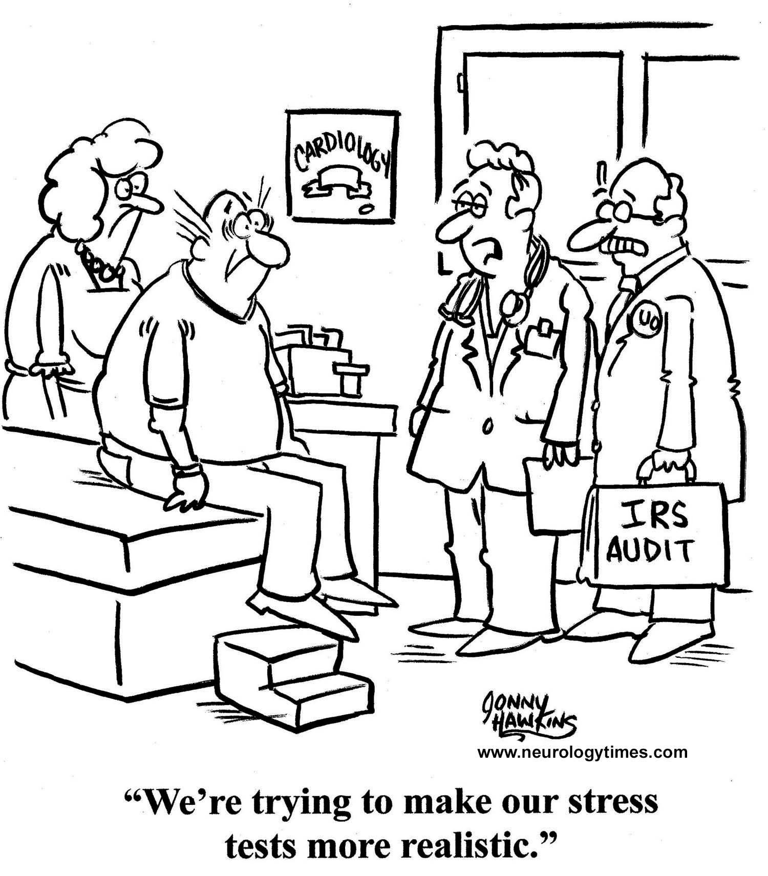 Neurology Comic: Stress Test